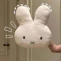 Kawaii Plush Rabbit Pillow - Cute and Cozy Sofa Cushion for Bedroom Decor and Gifts (1PCS)