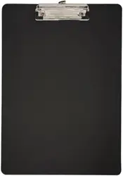 Durable A4 Clipboard Folder with Writing Pad - Perfect for Students & Professionals (Black)