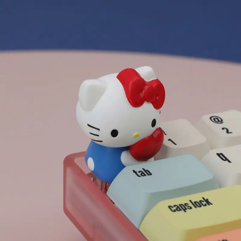 기계식 키보드용 3D 귀여운 키티 키캡 맞춤형 체리 크로스 축 키 캡 ECS 키 장식 선물