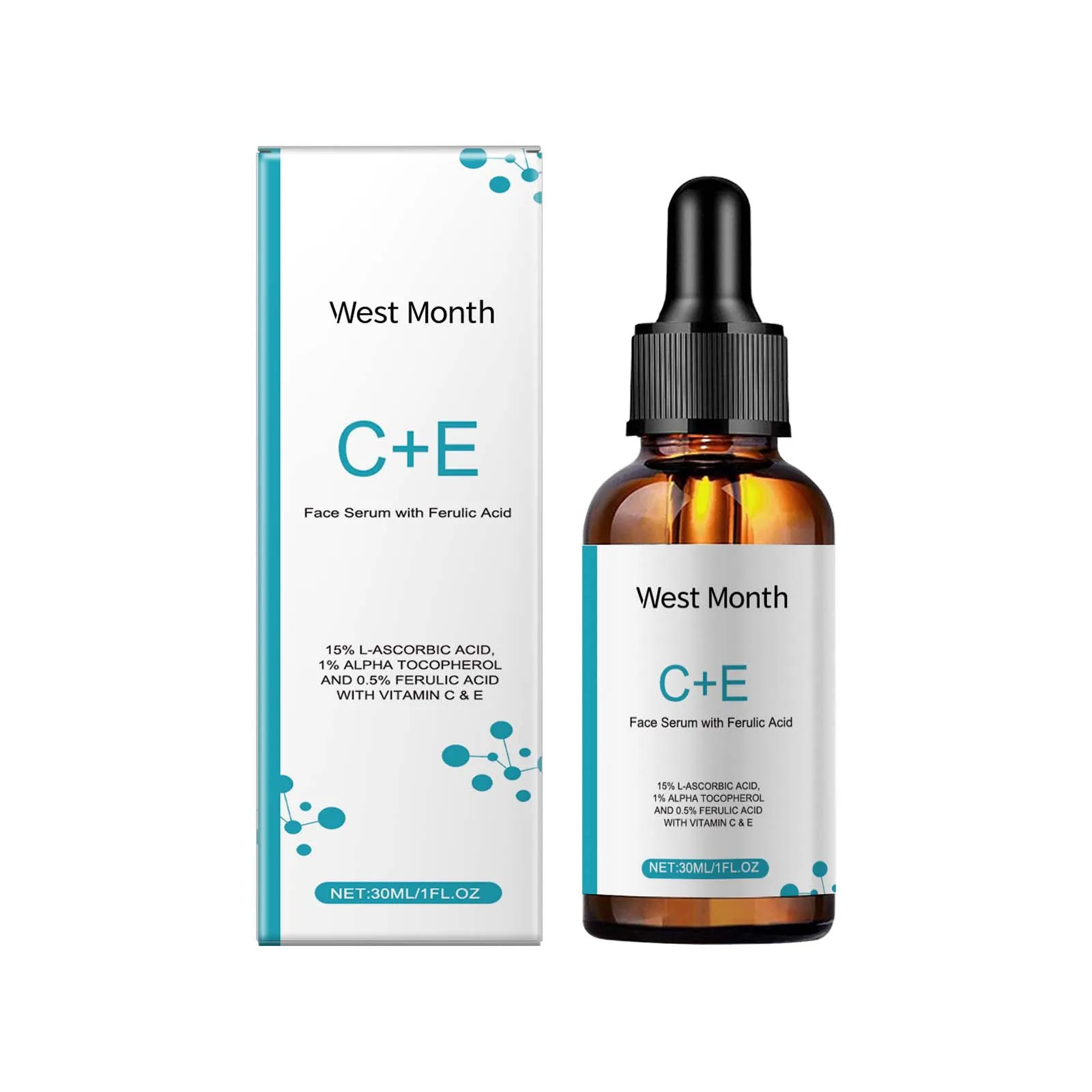 Vitamin C E Serum Lifting Moisturizer Fade Fine Lines Shrink Pore Firming Ferulic Acid Facial Essence Korean Skin Care Products 2