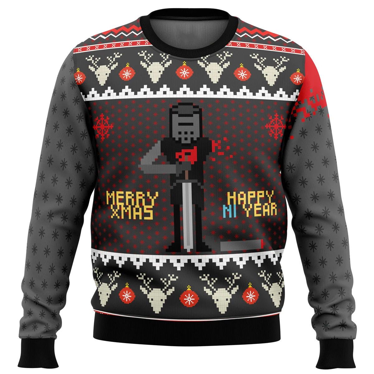 thumbnail image 1 of Suéter navideño feo Mini World, regalo de Navidad, suéter de gran tamaño para hombre, suéter grueso nuevo de otoño e invierno, 1 of 4