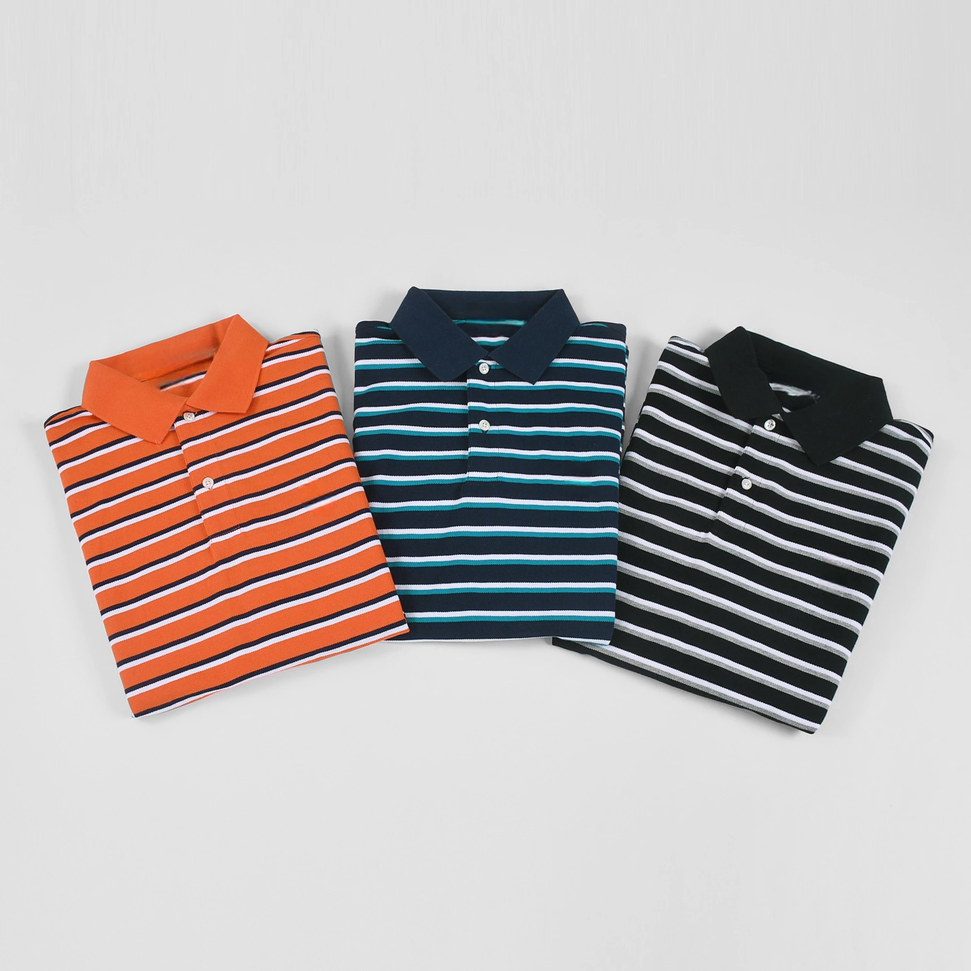 

RL Summer Men's Polo T-shirt Striped Lapels Pony embroidery Slim-Fit Work Polo Top Pullovers Trip Casual Golf Man's Short Sleeve