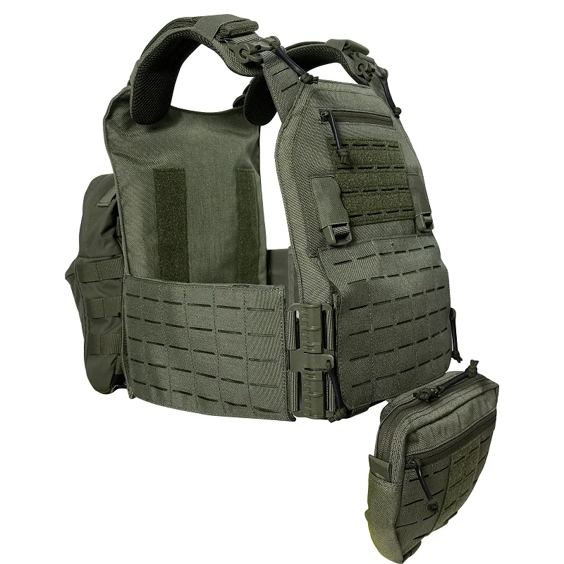 Tactical Vest 1000D Nylon Laser cutting vest with 500D Hydration Backpack with 1000D front tactical Pouch