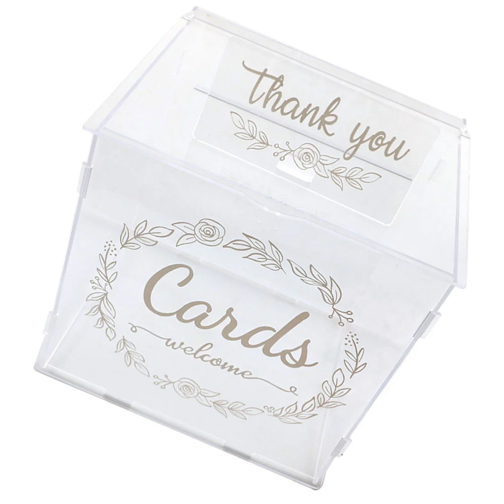 Box Card Wedding Boxes Lock Suggestion Holder Money Gift Boxes Party Donation Letter Slot Complain Ballot Birthday Urn weddings