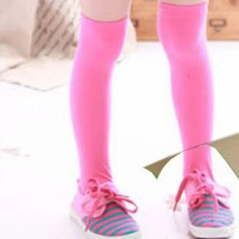 Girls Knee High Socks Uniform Tube Long Stockings 3-12 Years cotton knee socks knee length socks