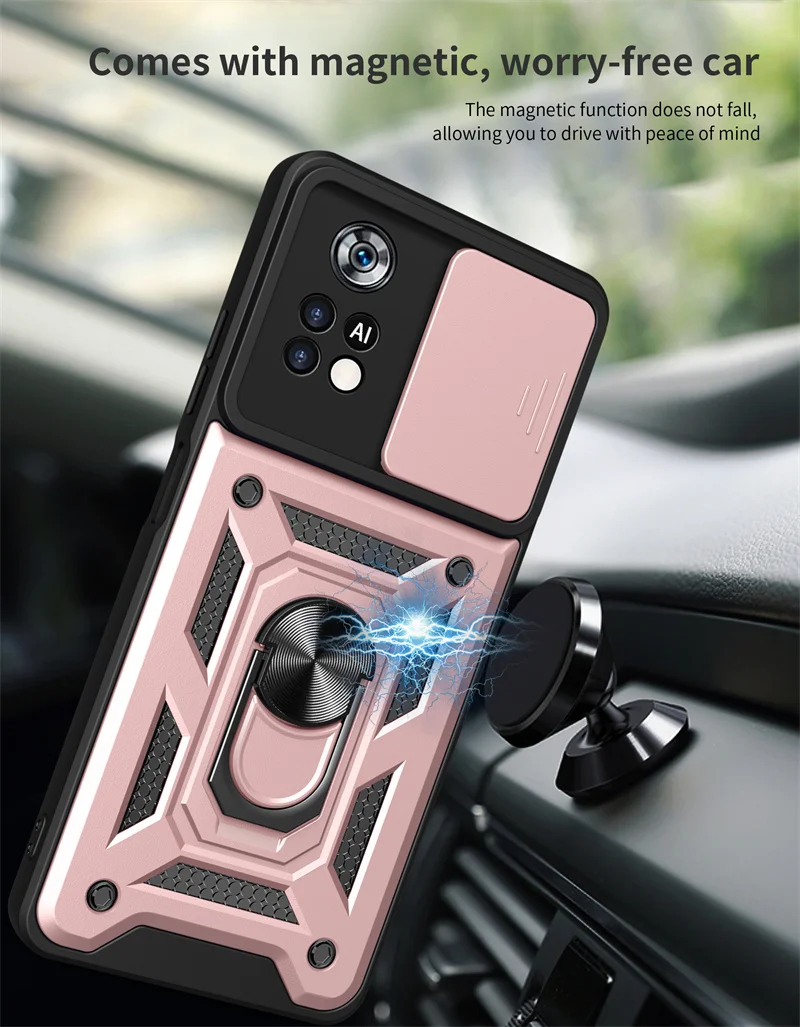 Rutsche Kamera Objektiv Schutz Rüstung Fall Für Mi POCO X6 X5 X4 X3 Pro NFC Stoßstangen Ring Abdeckung Für POCO X4 F4 GT M4 M6 F3 F5 Pro – Detail 3