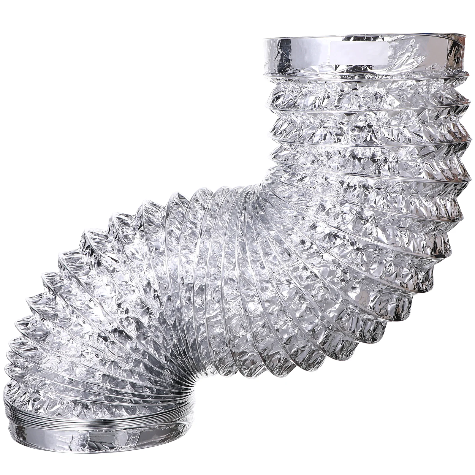 유연한 알루미늄 호일 덕트 벤트 호스, 유연한 공기, 알루미늄 덕트 건조기, 벤트 호스 Hvac, 7 인치, 10 피트 두께