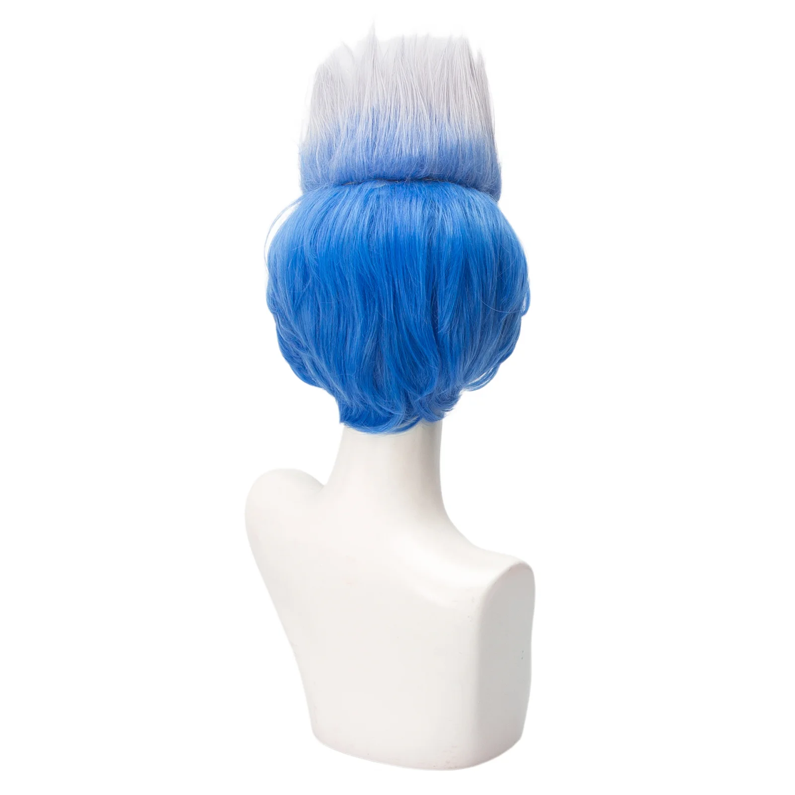 Hades Cosplay Wig Short Gradient Blue Style Heat Resistant Synthetic Hair for Man Costume Accessories Halloween Daily Party Use
