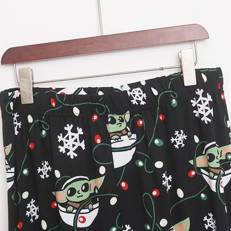 Women's Pants Cartoon Print Cute Age Elastic Waist Trousers In Autumn