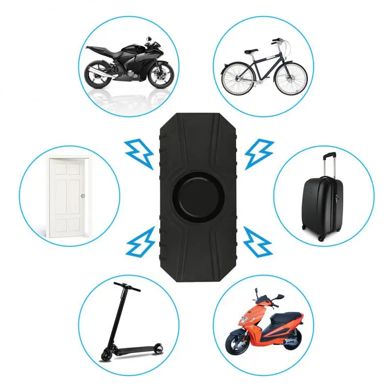 Remote Control Bike Alarm Waterproof Motorcycle Electric Bicycle Security 150dB Anti Lost Vibration Warning Alarm Sensor ring keypad red light