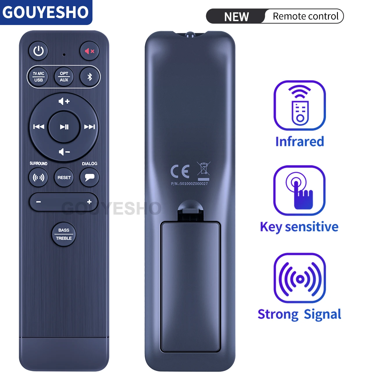 크리에이티브 스테이지 V2 2.1 채널 160W 블루투스 사운드바용 리모컨