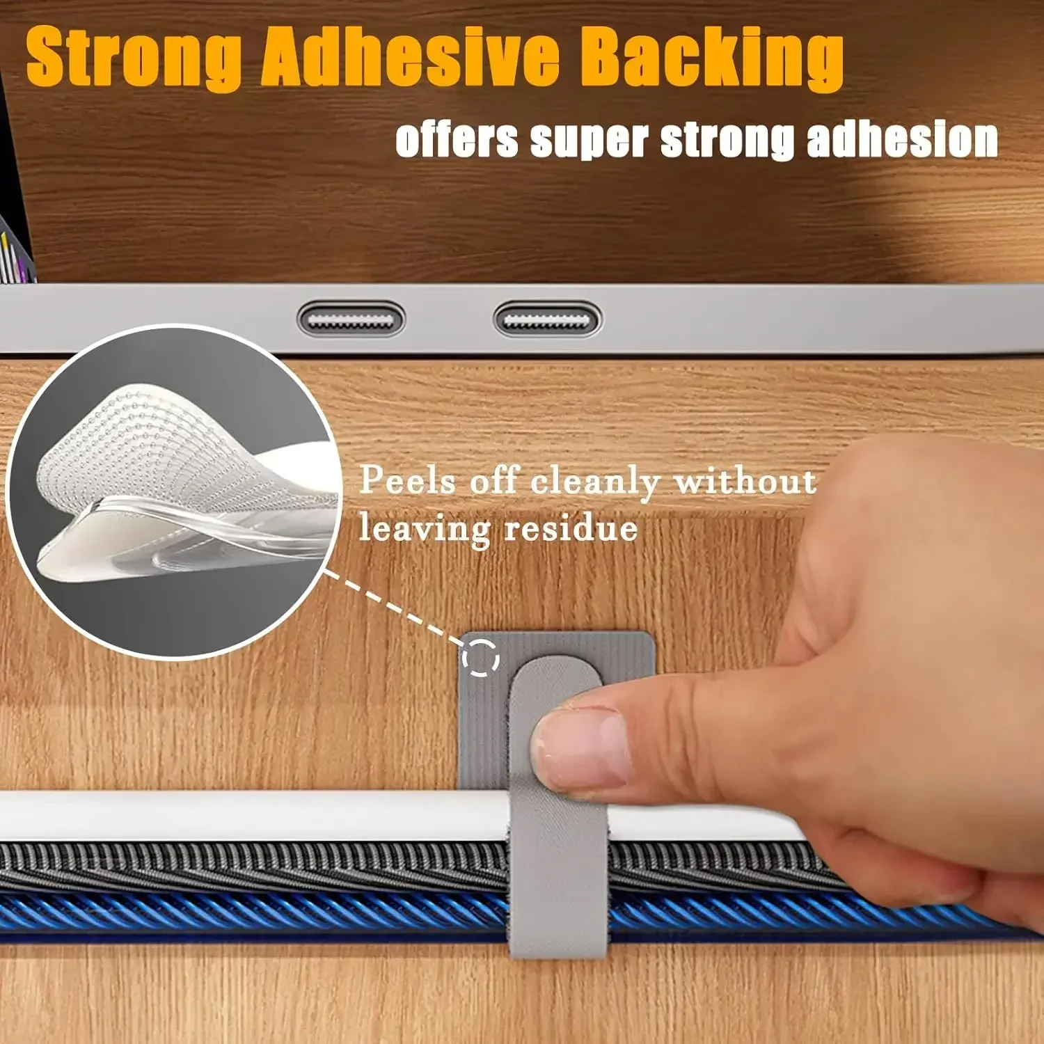 Loop Fasteners Self-Adhesive Nylon Cable Ties for Cable Organization Management Reusable Strap for Home And Office Use cable organizer,cable ties