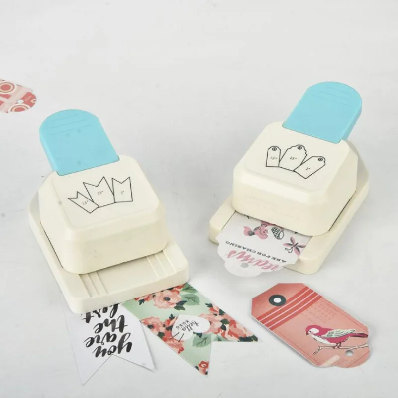 Scrapbook Punches Punch Tag Top Punch Straight 1.5, 2 or 2.5 Inch Gift Tag Paper Punches for Scrapbooking Craft