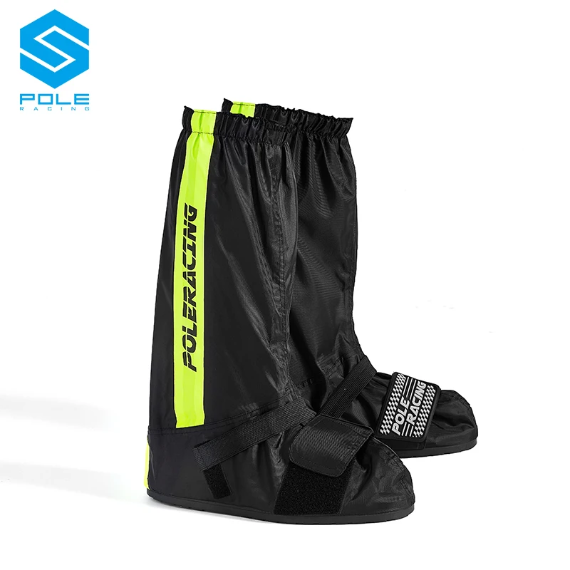 POLE Motorcycle Rain Boots Covers Rainproof Anti-Slip Reusable Boots Shoes Pants Cover Waterproof High Tube Rain Snow Boot Cover