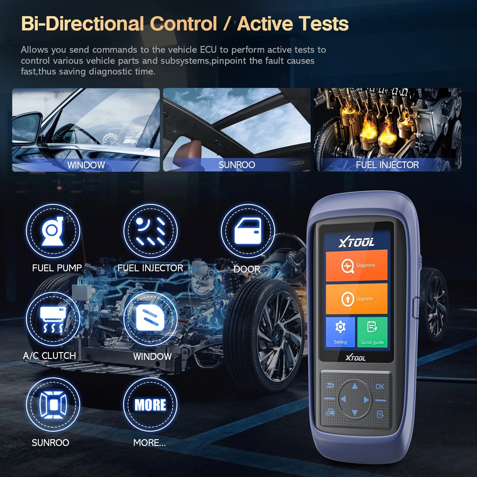 XTOOL A30PRO ġ ũ 15   ü ý  OBD2 , ڵ ĵ Ȱ ׽Ʈ,  Ʈ  CAN FD