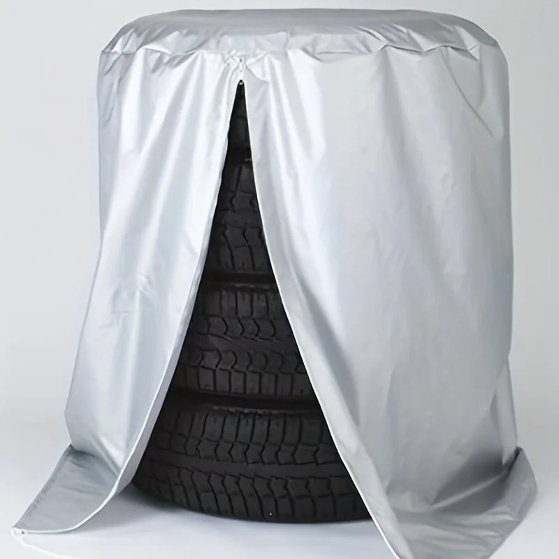 Externe Reifenabdeckung - Wasserdichte, UV-beständige und schmutzabweisende Polyester-Aufbewahrungstasche für Autoteile, dick und alterungsbeständig – Detail 7