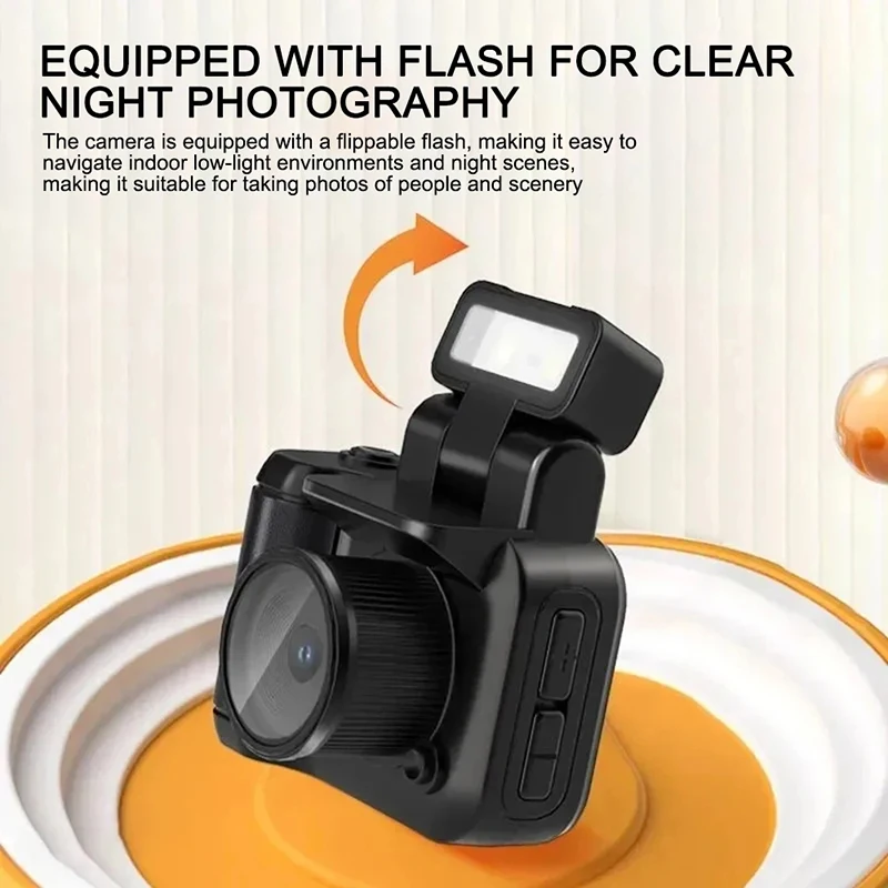 Mini Monoreflexes Style Camera Cmos With Flash Lamp And Battery Dock Portable Vi