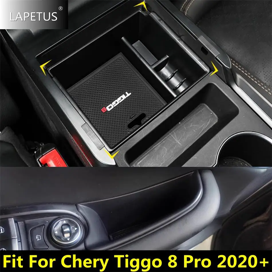 

Car Central / Door Handle Armrest Storage Box Console Tray Pallet Container Cover For Chery Tiggo 8 Pro 2020 - 2022 Accessories