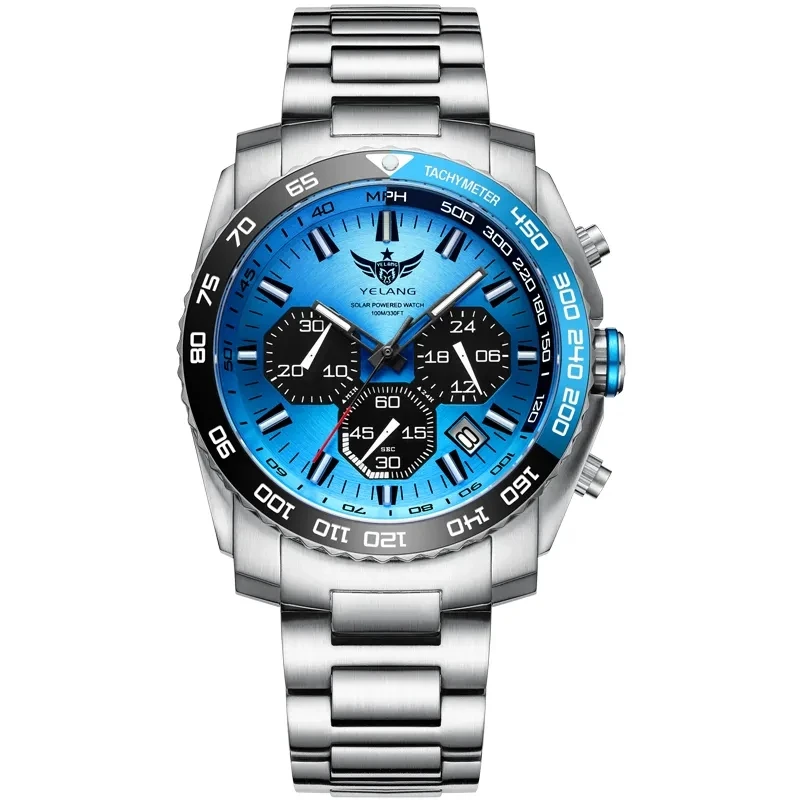 YELANG-Reloj de buceo VR42 para hombre, accesorio de pulsera con movimiento japonés, autoluminoso, con fecha de zafiro, V1215, T100, WR100m