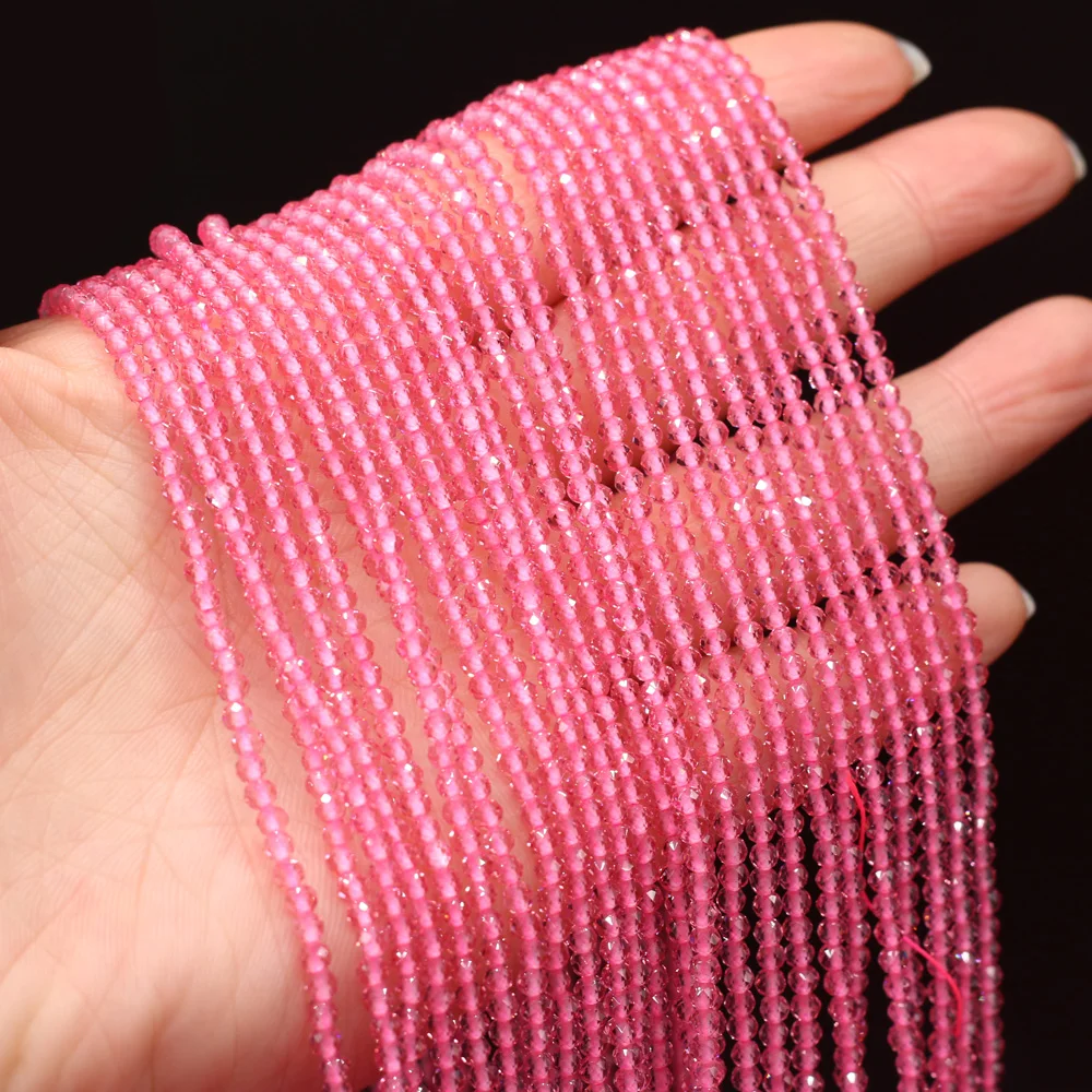Crystal beads 125 Pieces Spinel Beads Crystal Beads Loose DIY Jewelry Making Bracelet Necklace Accessories 3mm Length 38cm