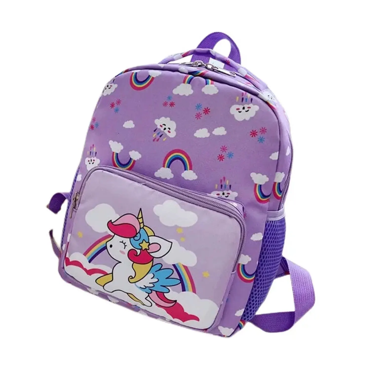 Cute Plush Animal Toddler Backpack - Mini Unicorn Sn Purple Backpack For Kids 2-6 Years Old