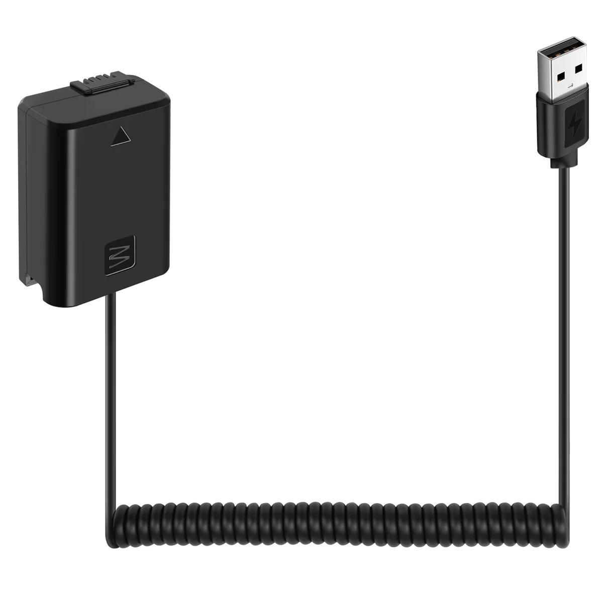 USB Charging Cable NP-FW50 Dummy Battery Spring Wire for Sony A7 A7R A7S A7M A7II A7S2 A7M2 A7R2 A6500 A6300 DC Coupler