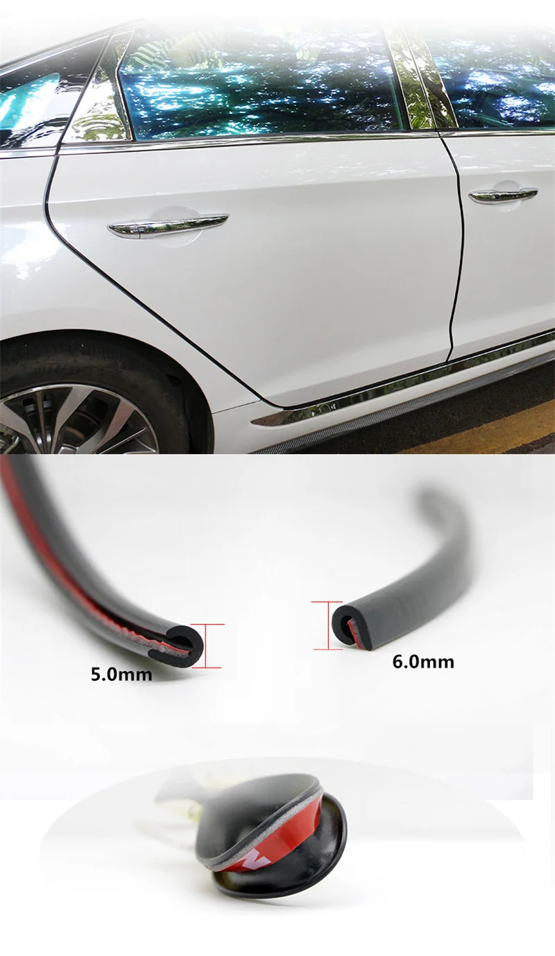 Autotürschutz U Typ Autotür Kantenschutz Streifen Gummiform Abdichtung Kratzschutz Streifen Kantenschutz Dichtungsschutz – Detail 3