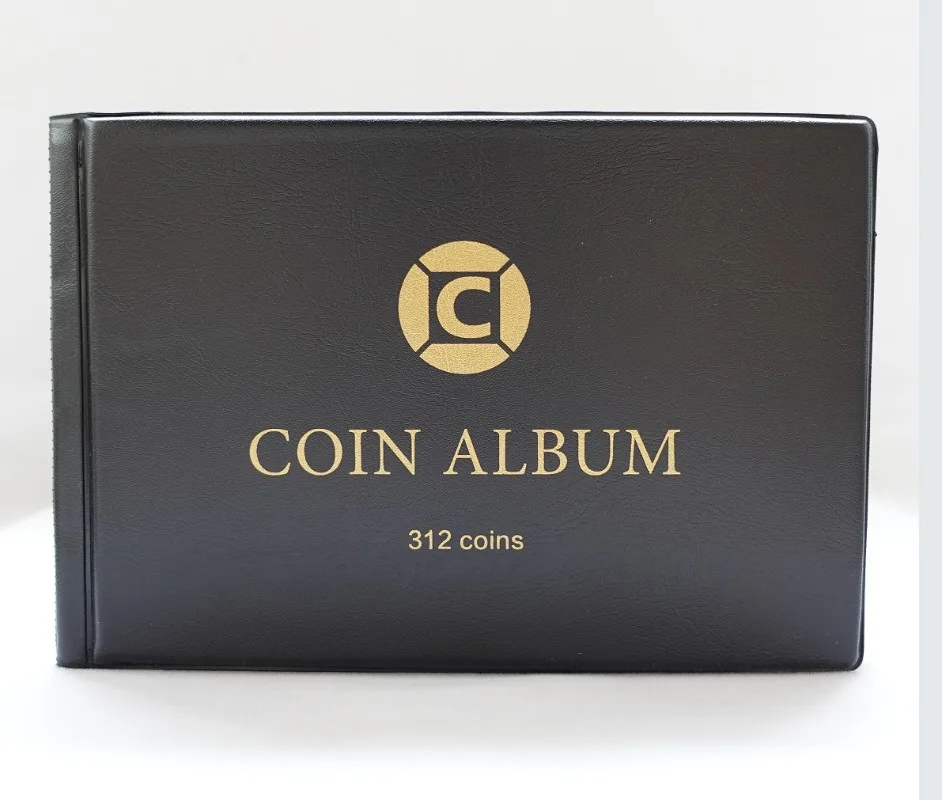 PVC Coin Collection Book with Stickers Storage for Coins