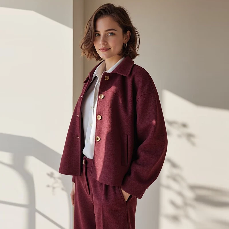 Vestes pour femmes manteaux automne 2025 nouveau Chic ample à manches longues vestes chaudes mode Joker élégant femmes rue vêtements d'extérieur pour jeunes