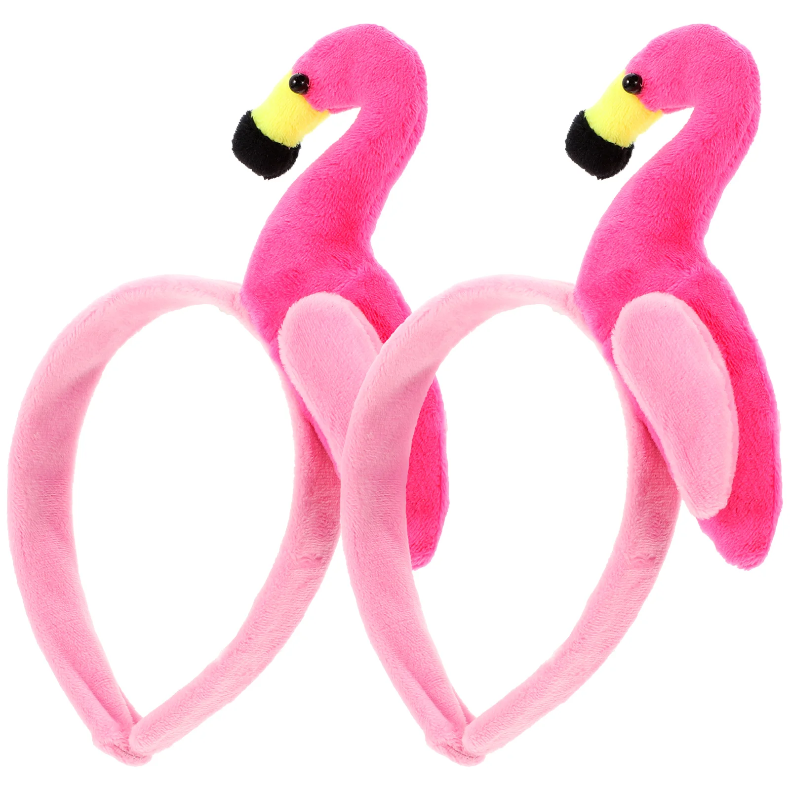 

2pcs Flamingo Headband Creative Hair Hoops Hawaiian Birthday Party Headband