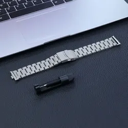 Premium Stainless Steel Smartwatch Band - Elegant Metal Bracelet Strap for Redmi Watch 4 (Titanium color)