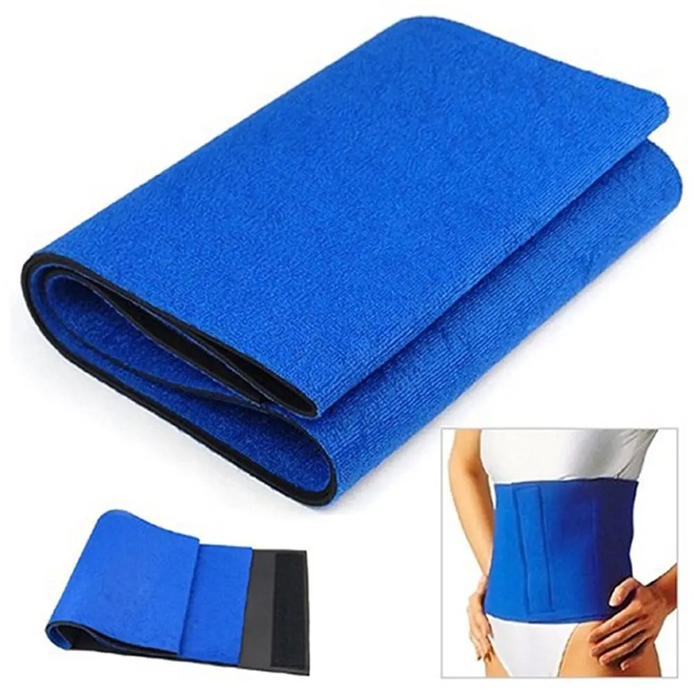 Polyester Taillengürtel mit Neopren-Unterstützung für den unteren Rücken, Schmerzlinderung, Lendenwirbelkontrolle, Sportlicher Nahtloser Körpergurt – Detail 3