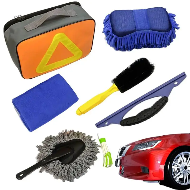 

Car Detailing Kit Interior Car Cleaning Kit 7pcs Car Detailing Brush Set Auto Detailing Drill Brush Set Car Detailing Brushes
