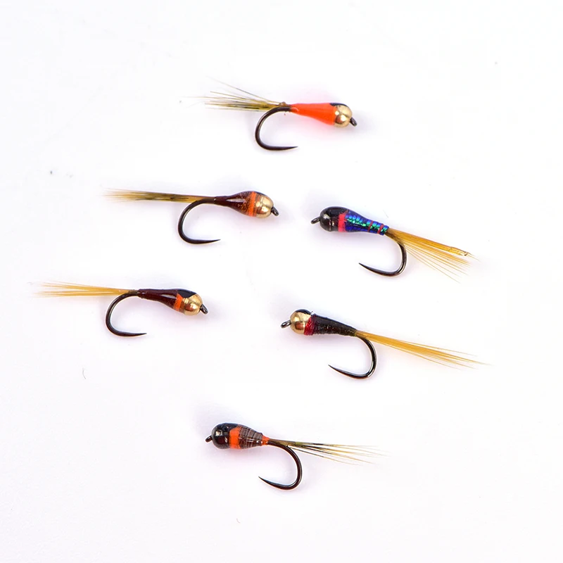 6 x Tungsten Nymph Beadheads Fly Trout Grayling Trout Fishing Quick Sink Fly Fishing Lure