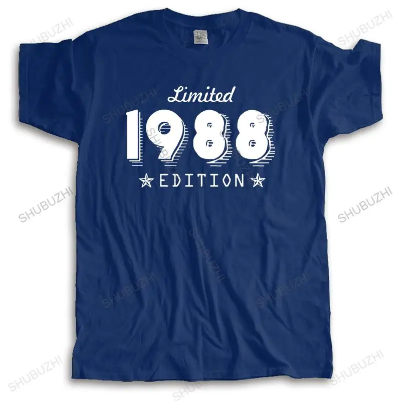 

Funny Summer Style Limited Edition 1988 T Shirts Men Funny Birthday Short Sleeve O Neck Cotton Man Made In 1988 T-shirt Tops