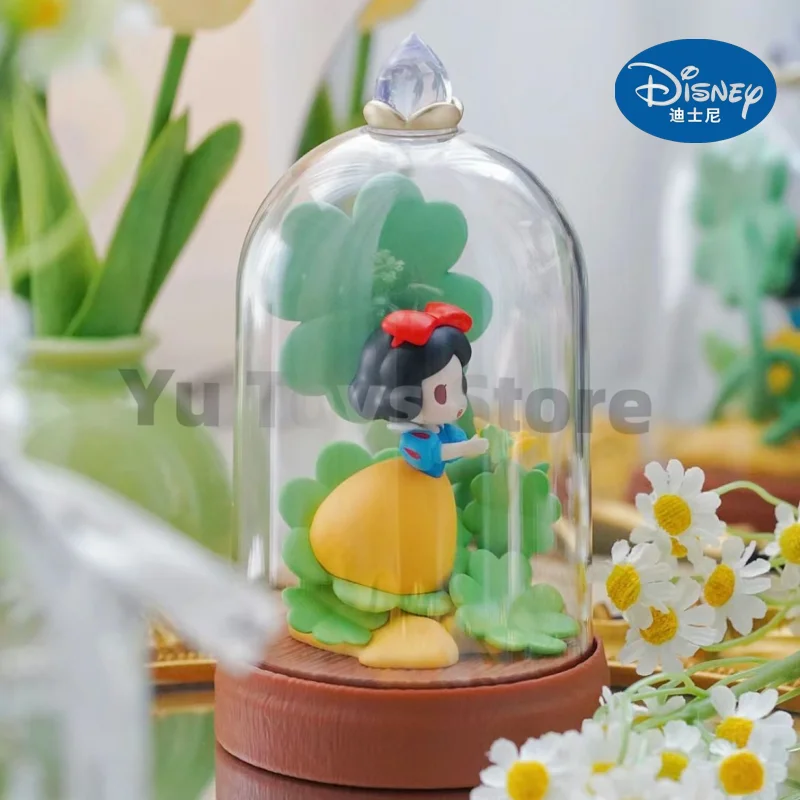 Genuine Disney Princess Blind Box Smaltato Flower Shadow Series Scatola A Sorpresa Misteriosa Sirena Ariel Hua Mulan Belle Alo Figure