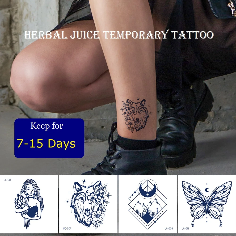 Signification Tatouage Deux Bandes Noires Tatouage autocollant temporaire Semi Permanent pour filles et garçons,  longue durée de 1 à 2 semaines, imperméable, réaliste, corps, lune, nouveau  | AliExpress
