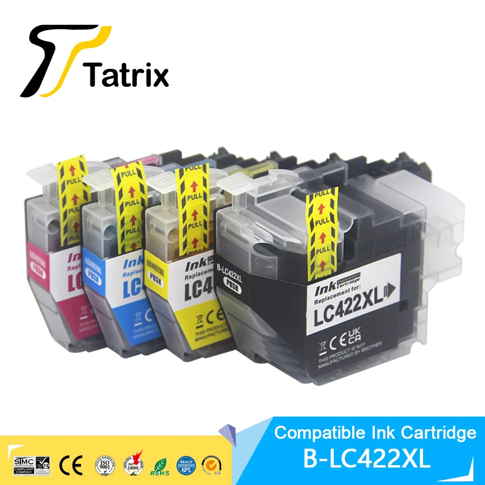 

Tatrix high Capacity LC422XL LC422 Compatible Ink Cartridge For Brother MFC-J5340DW MFC-J5345DW MFC-J5740DW MFC-J6540DW J6940DW