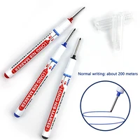 6Pcs/Set 20mm Long Nib Head Markers for Metal Perforating Pen, Waterproof, Bathroom, Woodworking Decoration, Multi-Purpose 3
