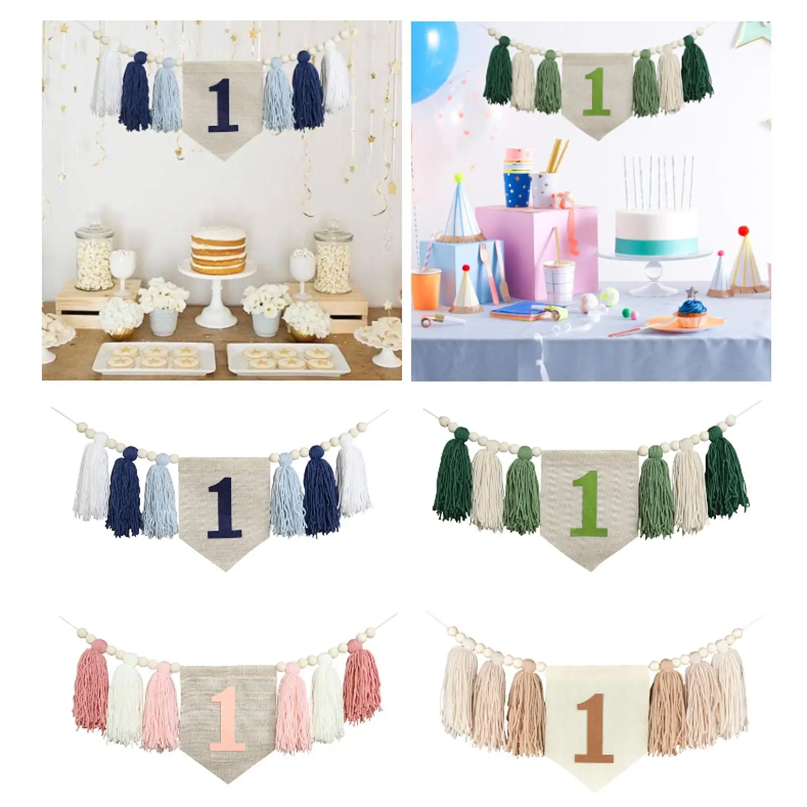 1ST Birthday Decoration Baby Birthday Party Decoration Party Backdrop Garland 1ST Highchair Banner