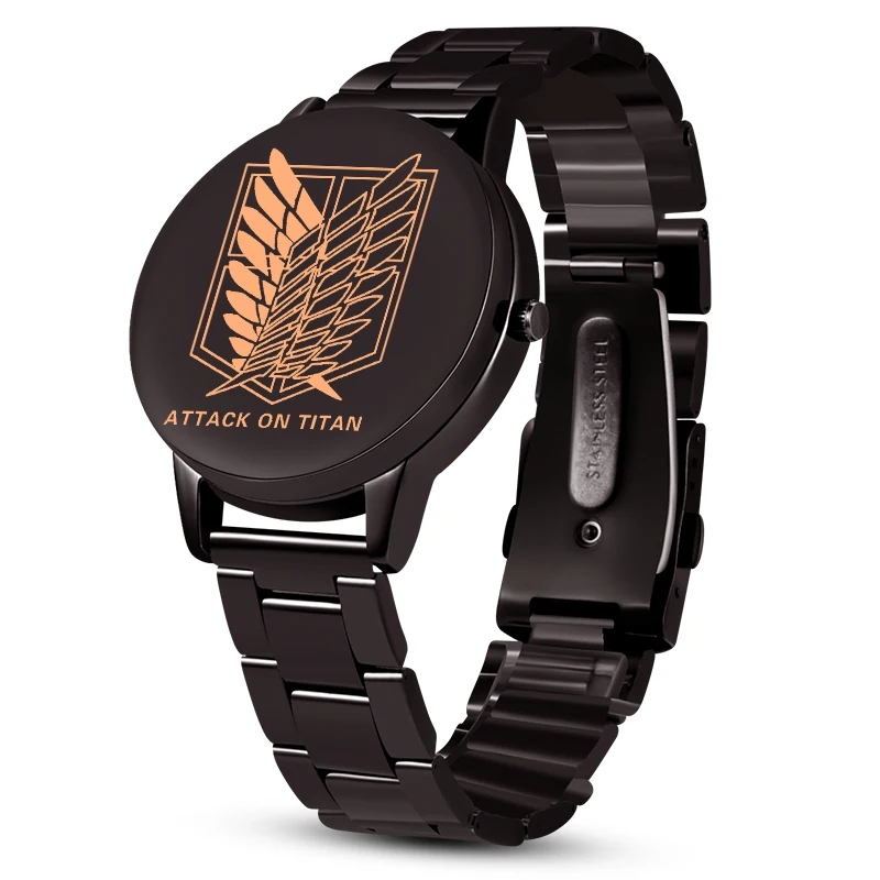 

Eren Yeager Quartz Watch Attack on Titan Final Season Anime Manga Japan Photo Fancy Wrist Watch Steel Hot Sale Travel Wristwatch