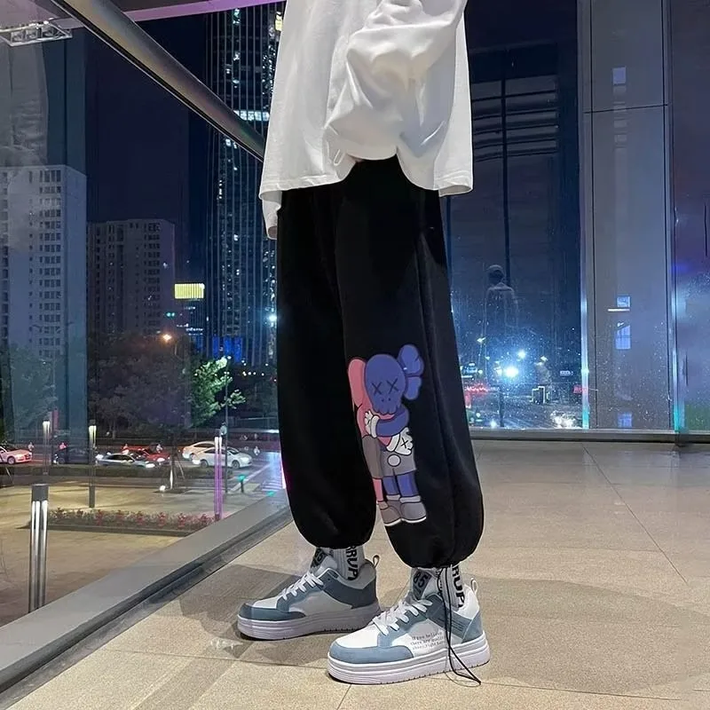 Men Pants Oversized Sports Pant Fashion Trend Fashionstyle Cartoon kwas Printed Long Pants Casual Sweatpants Plus Size M-8XL 5