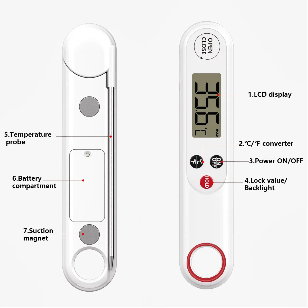 Waterproof Digital Thermometer 2