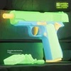Throw Shell Toy Gun Luminous Manual Pistol M1911 Colt Anti-stress Fidget Gun Weapons Toy Cannot Shoot for Children Kids Adults 3