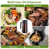 16oz/470ml 2-in-1 Brown Glass Oil Dispenser Sprayer Leakproof Olive Oil Sprayer Bottle for Cooking Air Fryer BBQ Baking Salad 5