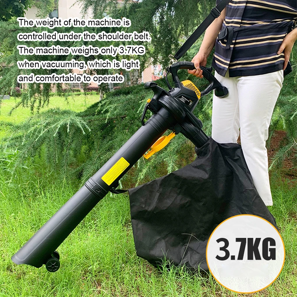 Road Artifact Fallen Leaf Collector Snowblower Yard Leaf Blower Suction Room Outdoor Lawn Vacuum Variable Speed Control EU Plug