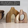Simple Style Wooden Vase Irregular Shape Dry Flower Container Floral Arrangement Display Vase Home Living Room Decorations 1