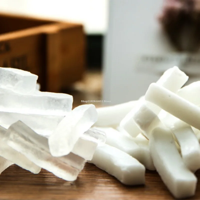 Transparent/white Natural Plant Glycerin Soap Bases Strip Handmade Soap Material DIY Creative Making Raw Materials 50g soap base