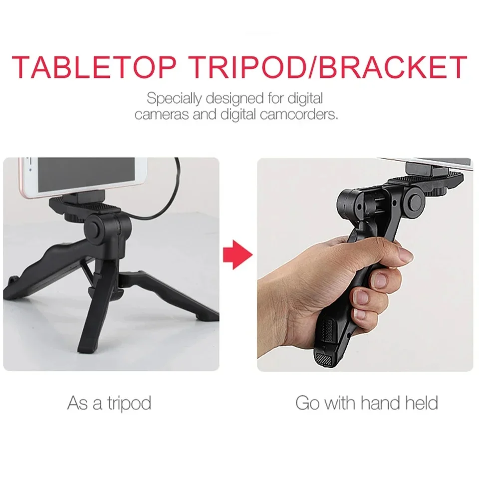 Smartphone Vlogging Kit Tripod Phone Holder Mini Microphone Fill Light Starter Portable Stabilizer Bracket Live Stream photography lighting kit smartphone video rig