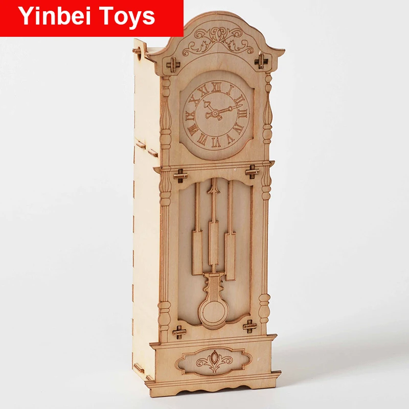 Часы деревянные пазлы для мальчиков подарок мальчика 3D Обучающие игрушки